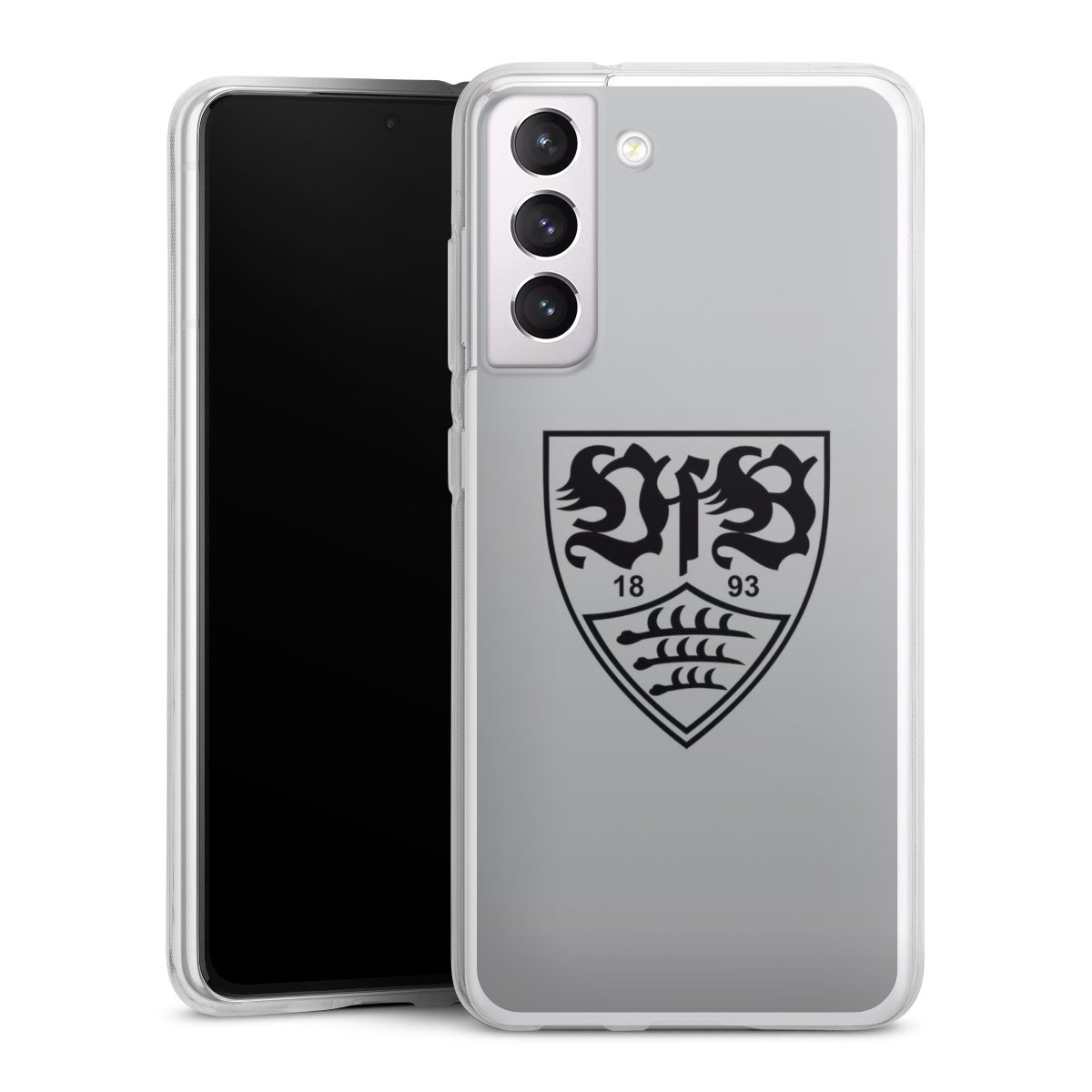 Galaxy S21 FE 5G Handy Silikon Hülle Case transparent Handyhülle Logo Vfb Stuttgart Official Licensed Product Silikon Case