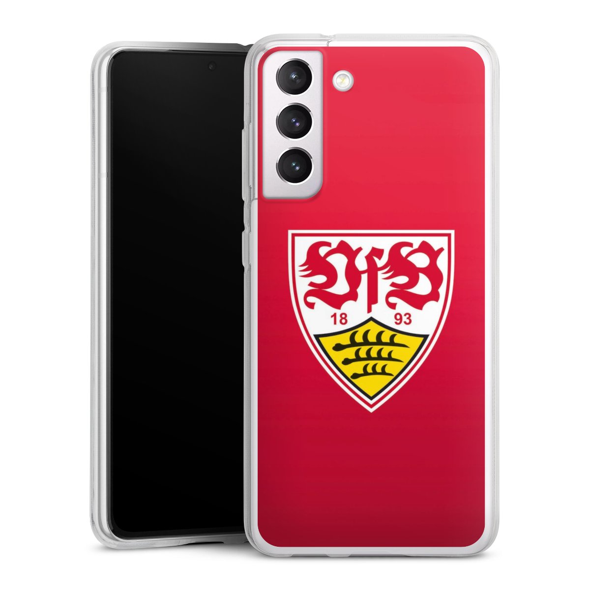 Galaxy S21 FE 5G Handy Silikon Hülle Case transparent Handyhülle Official Licensed Product Vfb Stuttgart Silikon Case