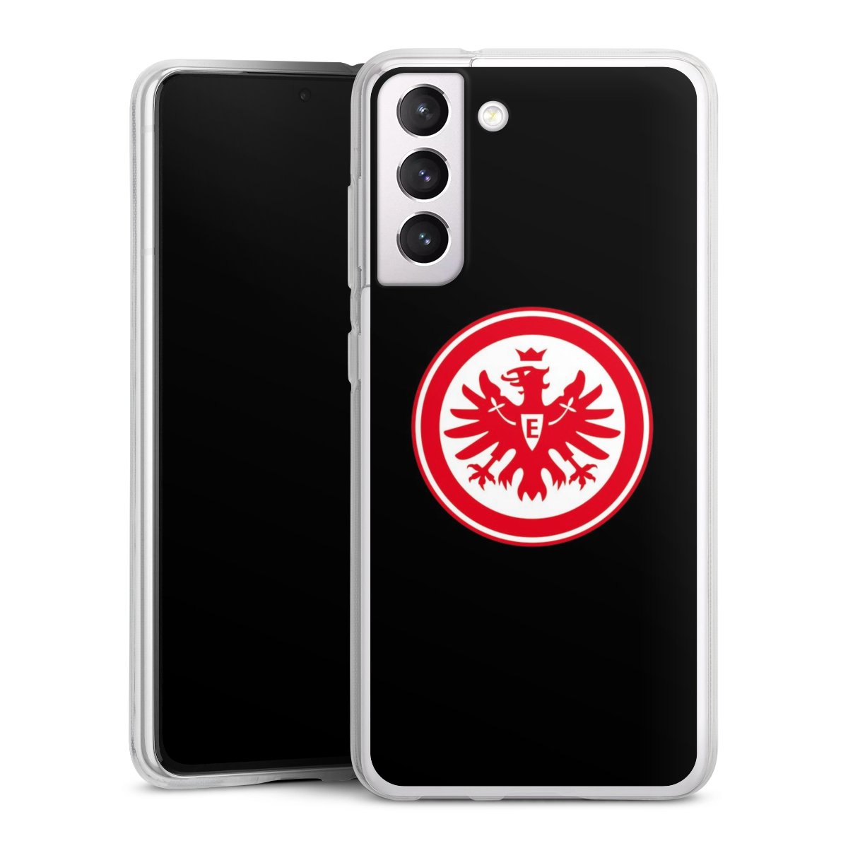 Galaxy S21 FE 5G Handy Silikon Hülle Case transparent Handyhülle Eintracht Frankfurt Sge Eagle Silikon Case