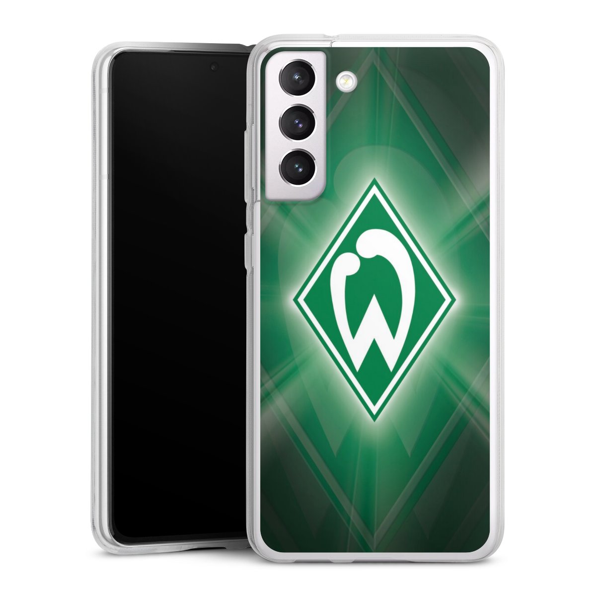 Galaxy S21 FE 5G Handy Silikon Hülle Case transparent Handyhülle Sv Werder Bremen Official Licensed Product Coat Of Arms Silikon Case