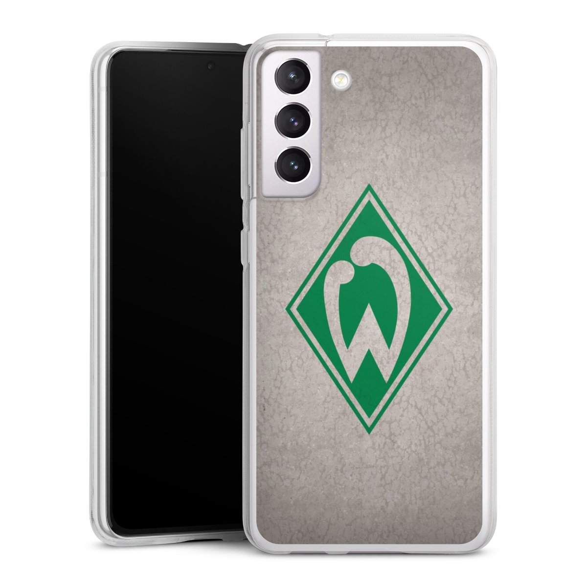 Galaxy S21 FE 5G Handy Silikon Hülle Case transparent Handyhülle Sv Werder Bremen Concrete Official Licensed Product Silikon Case