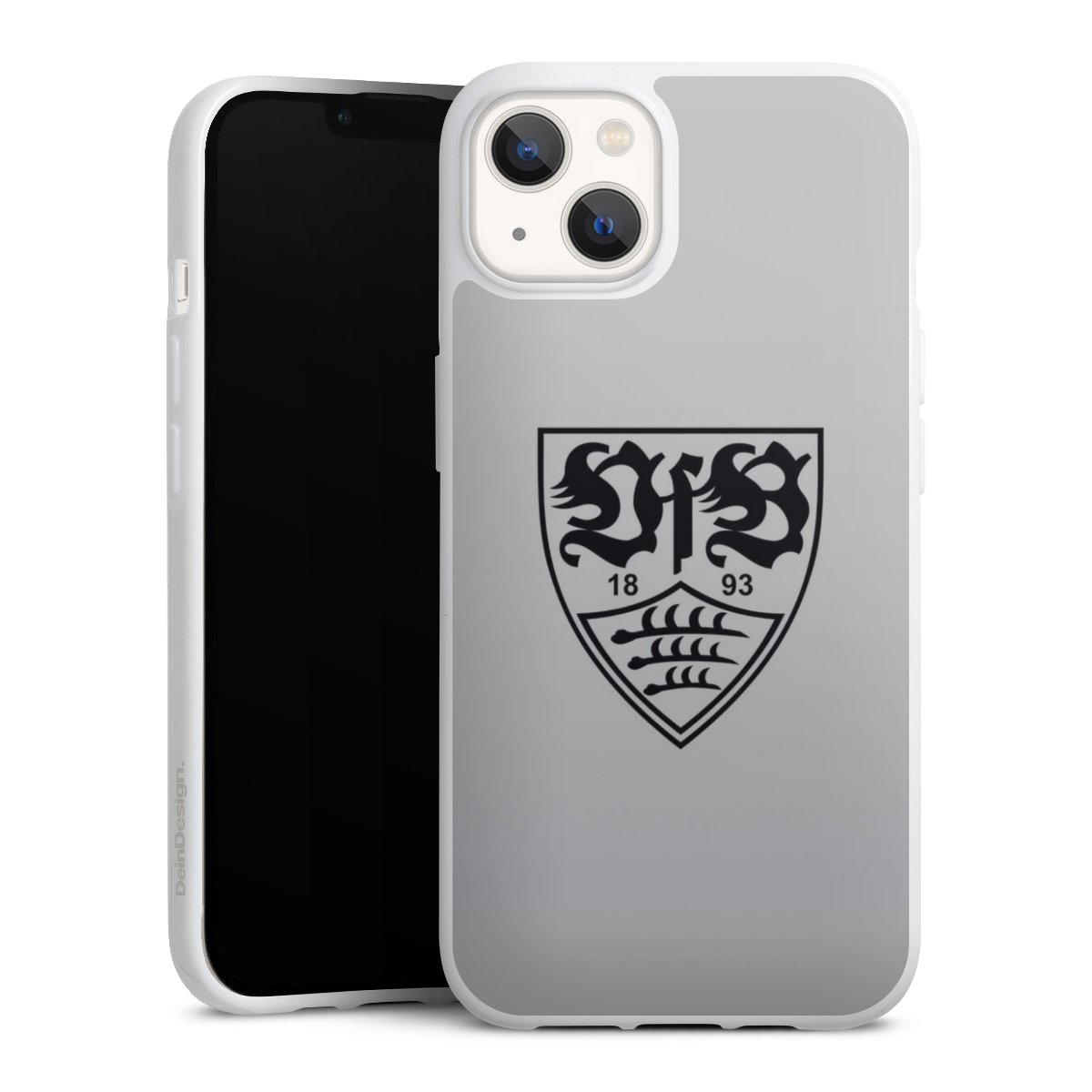 iPhone 13 Handy Silikon Hülle Case weiß Handyhülle Logo Vfb Stuttgart Official Licensed Product Silikon Case