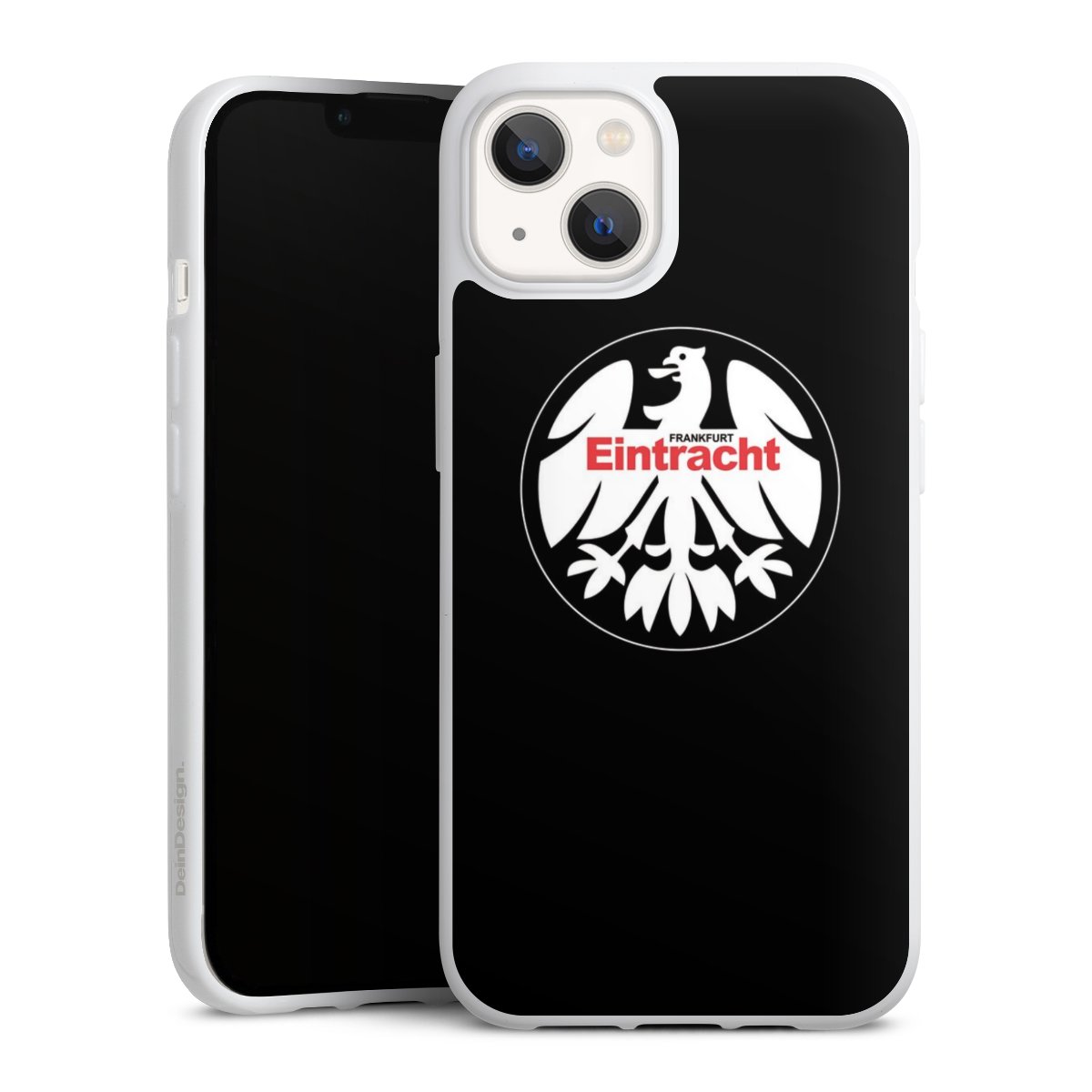 iPhone 13 Handy Silikon Hülle Case weiß Handyhülle Official Licensed Product Eintracht Frankfurt Sge Silikon Case