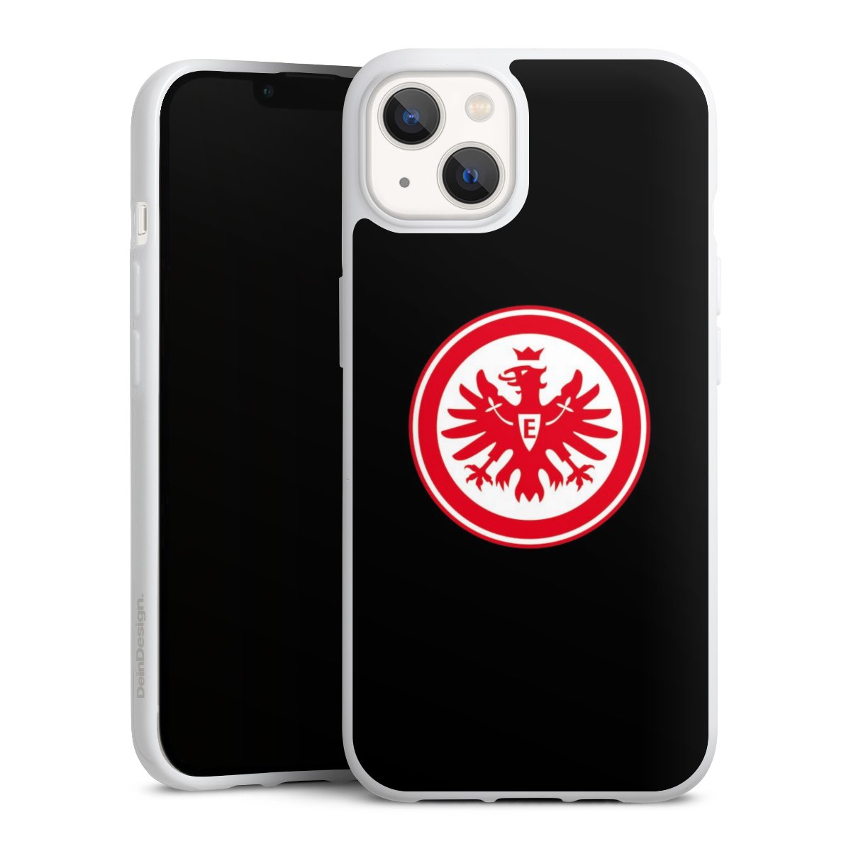 iPhone 13 Handy Silikon Hülle Case weiß Handyhülle Eintracht Frankfurt Sge Eagle Silikon Case