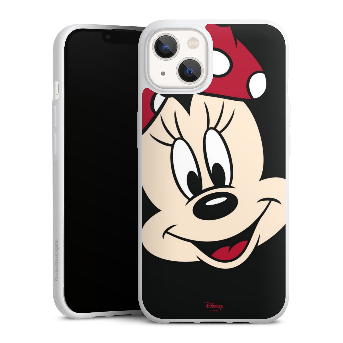 iPhone 13 Handy Silikon Hülle Case weiß Handyhülle Minnie Mouse Official Licensed Product Disney Silikon Case