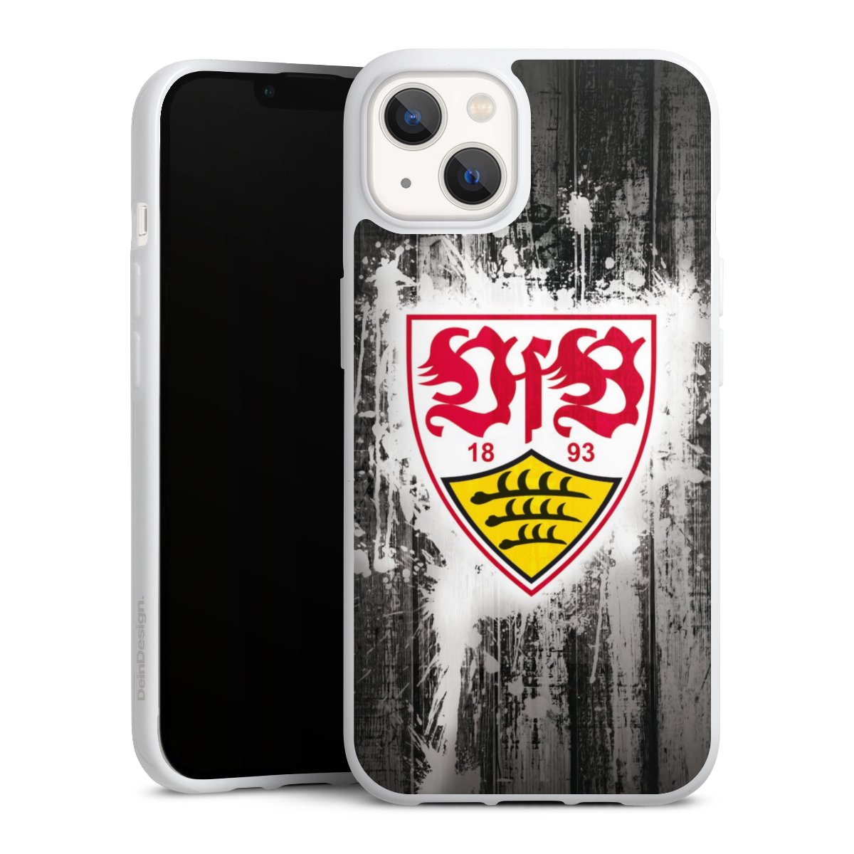 iPhone 13 Handy Silikon Hülle Case weiß Handyhülle Vfb Stuttgart Official Licensed Product Silikon Case