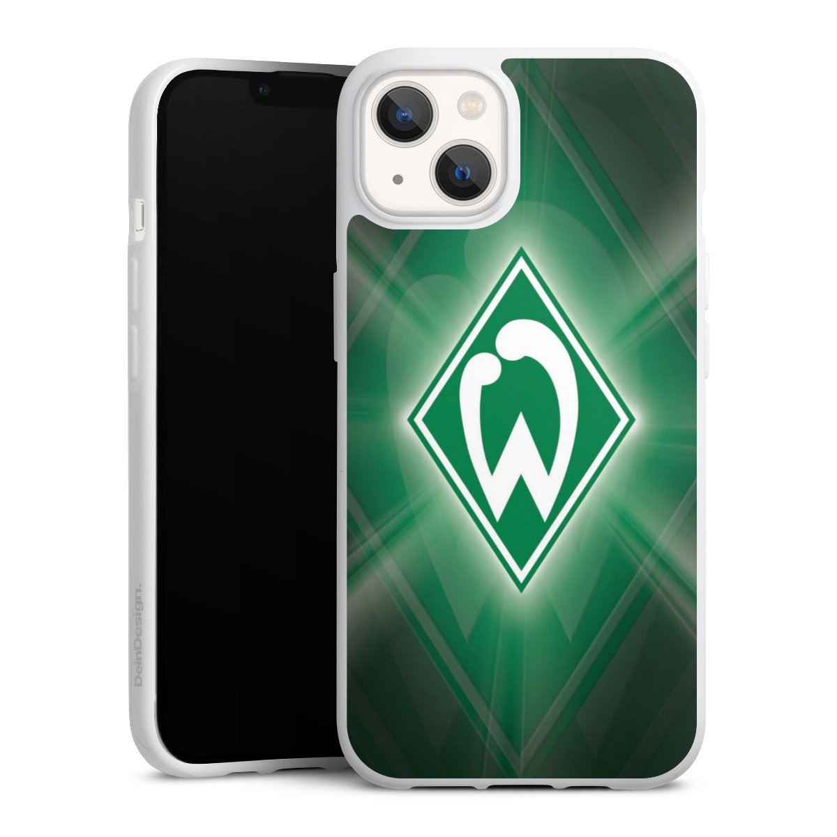 iPhone 13 Handy Silikon Hülle Case weiß Handyhülle Sv Werder Bremen Official Licensed Product Coat Of Arms Silikon Case