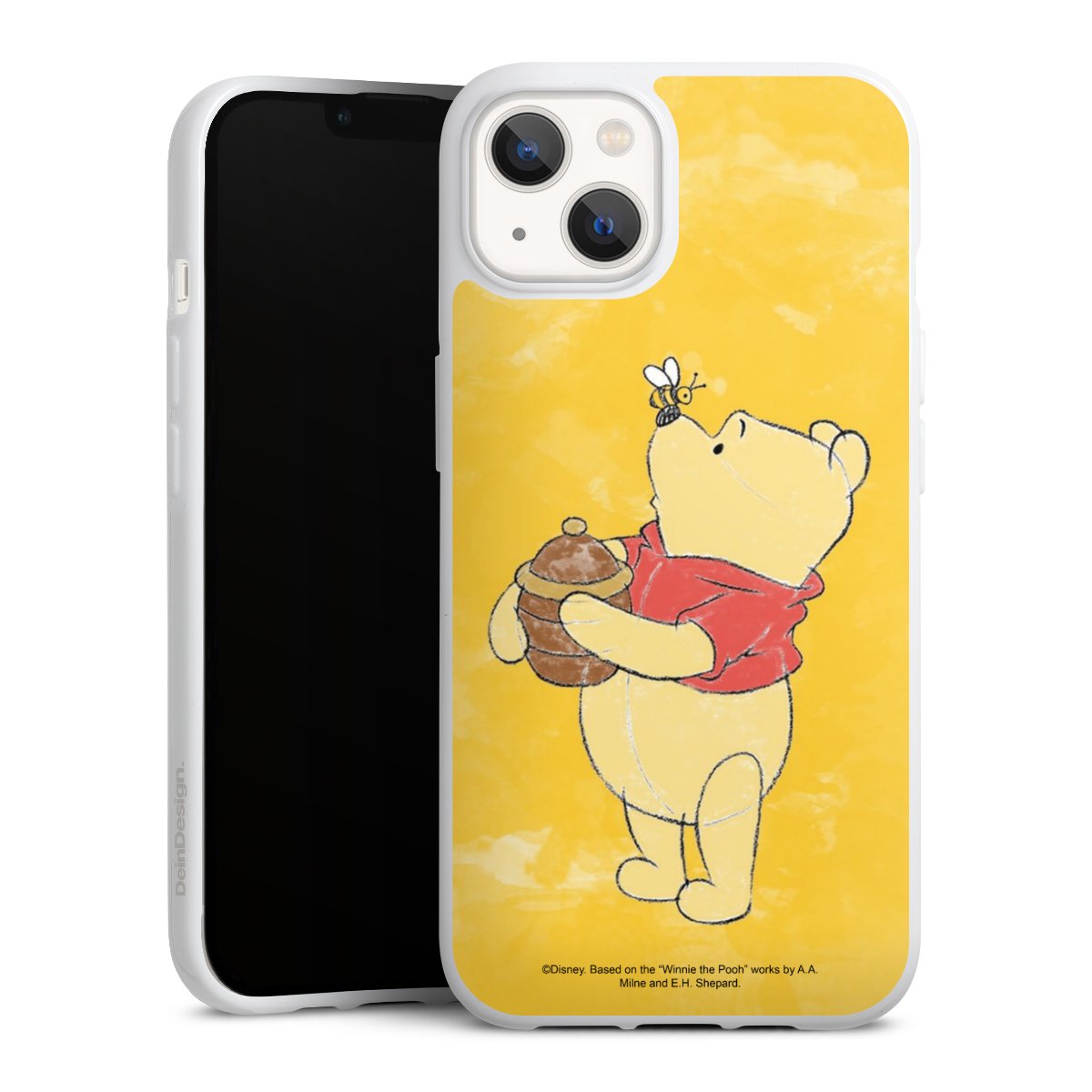 iPhone 13 Handy Silikon Hülle Case weiß Handyhülle Official Licensed Product Winnie The Pooh Disney Silikon Case