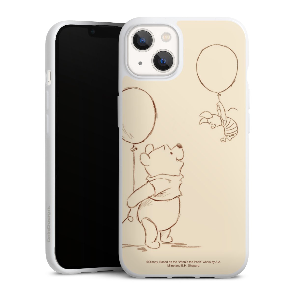 iPhone 13 Handy Silikon Hülle Case weiß Handyhülle Official Licensed Product Winnie The Pooh Disney Silikon Case