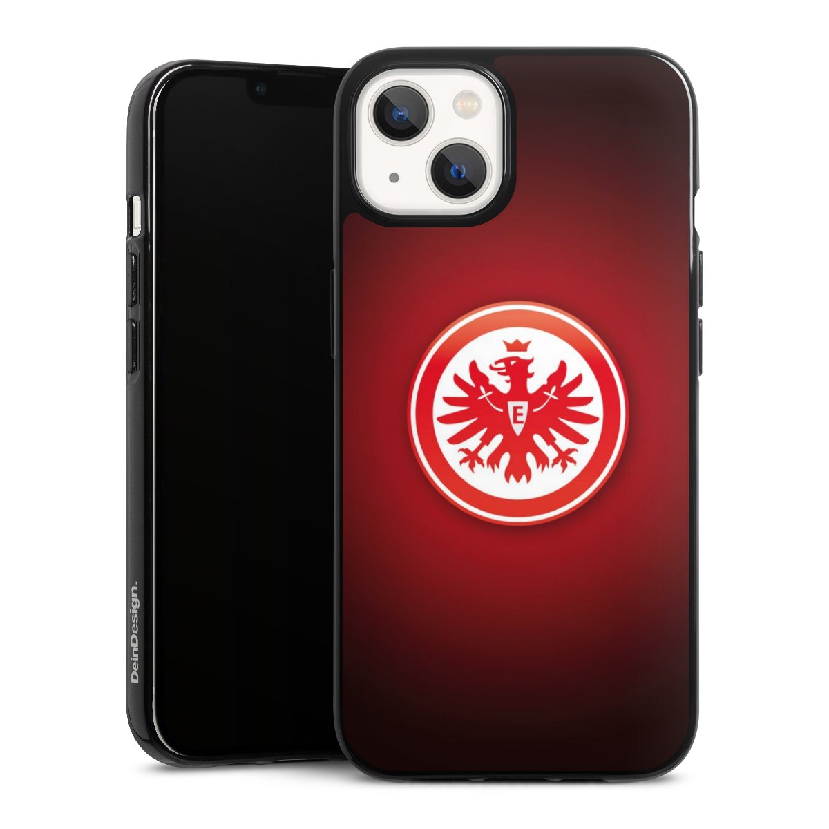 iPhone 13 Handy Silikon Hülle Case schwarz Handyhülle Eintracht Frankfurt Official Licensed Product Coat Of Arms