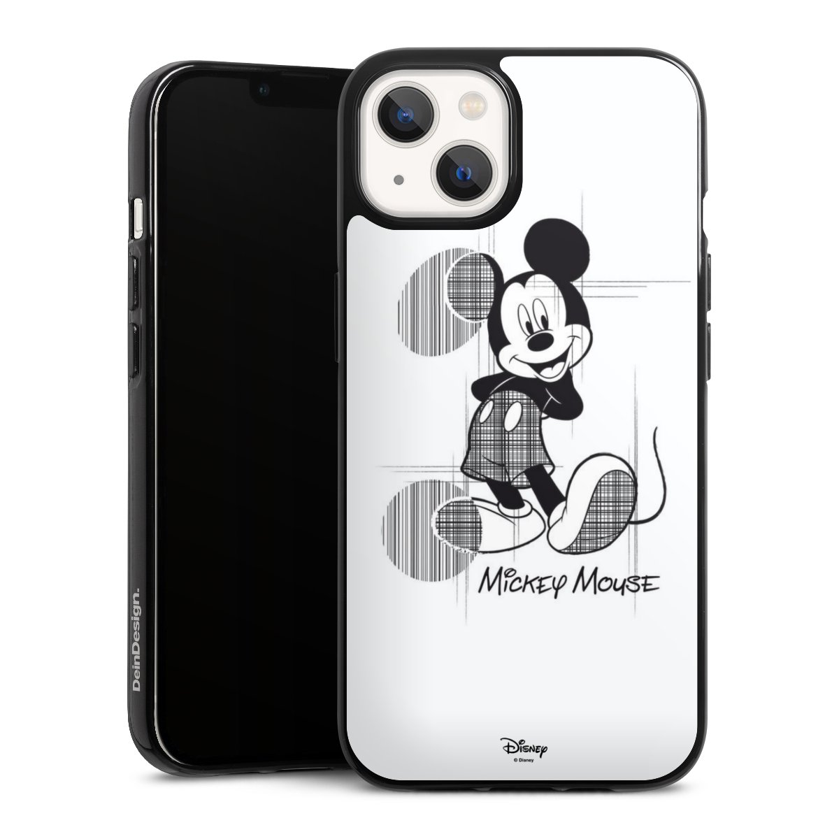 iPhone 13 Handy Silikon Hülle Case schwarz Handyhülle Disney Official Licensed Product Mickey Mouse