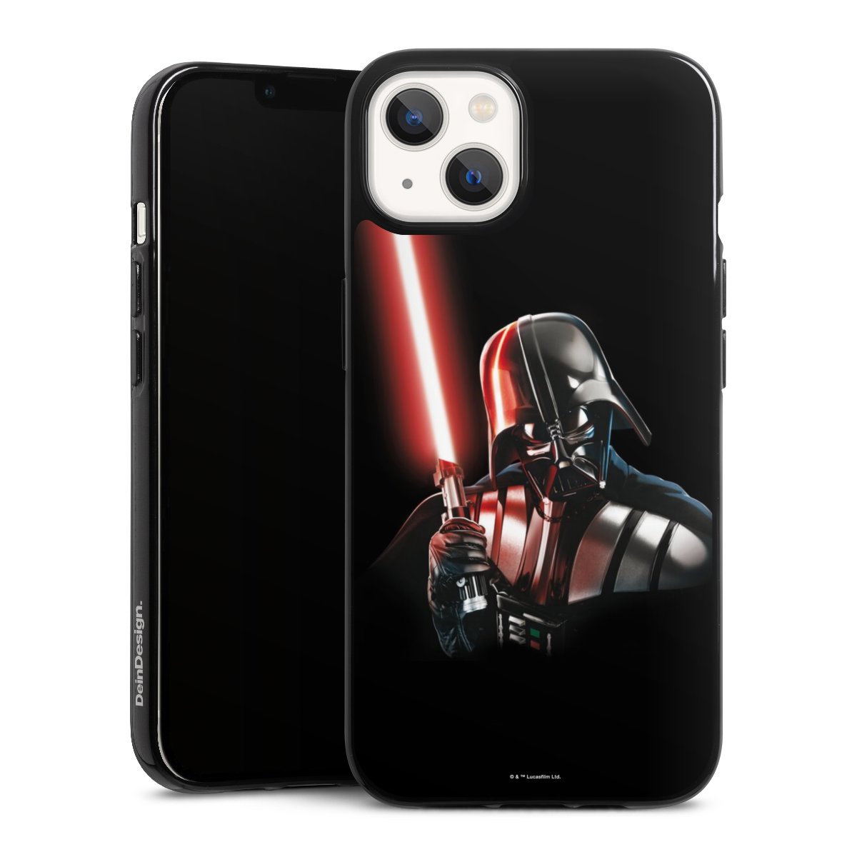 iPhone 13 Handy Silikon Hülle Case schwarz Handyhülle Star Wars Merchandise Darth Vader