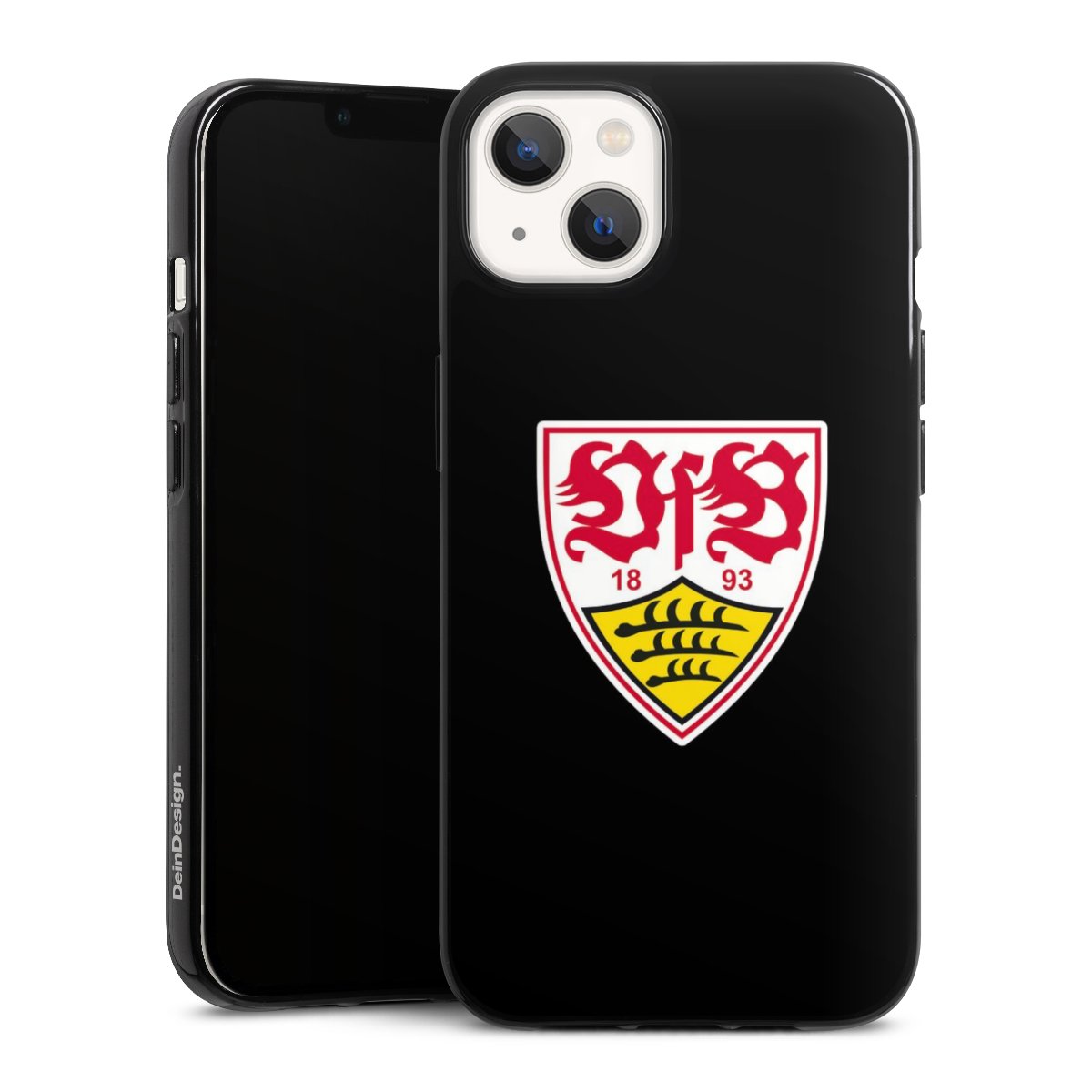 iPhone 13 Handy Silikon Hülle Case schwarz Handyhülle Vfb Stuttgart Official Licensed Product Coat Of Arms