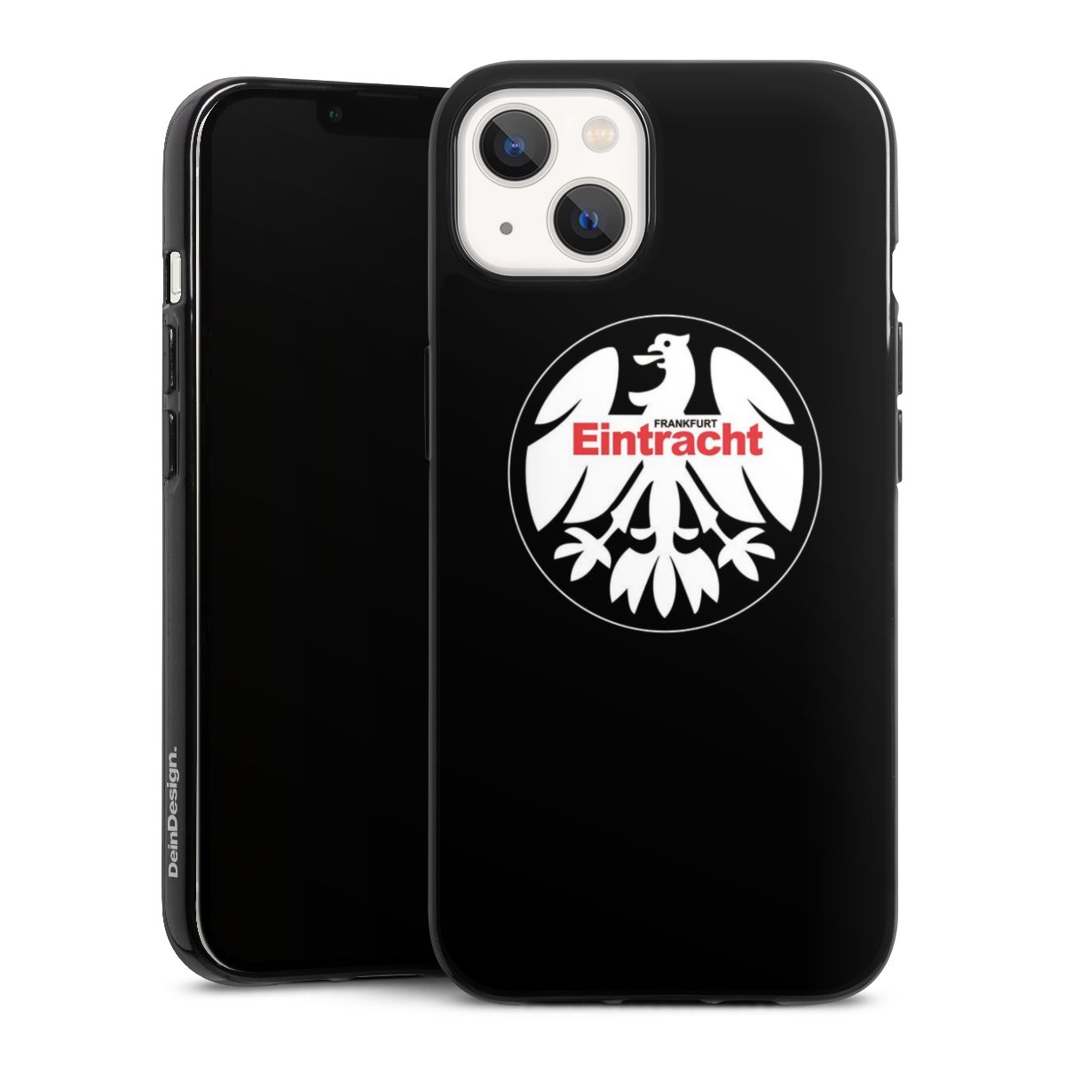 iPhone 13 Handy Silikon Hülle Case schwarz Handyhülle Official Licensed Product Eintracht Frankfurt Sge