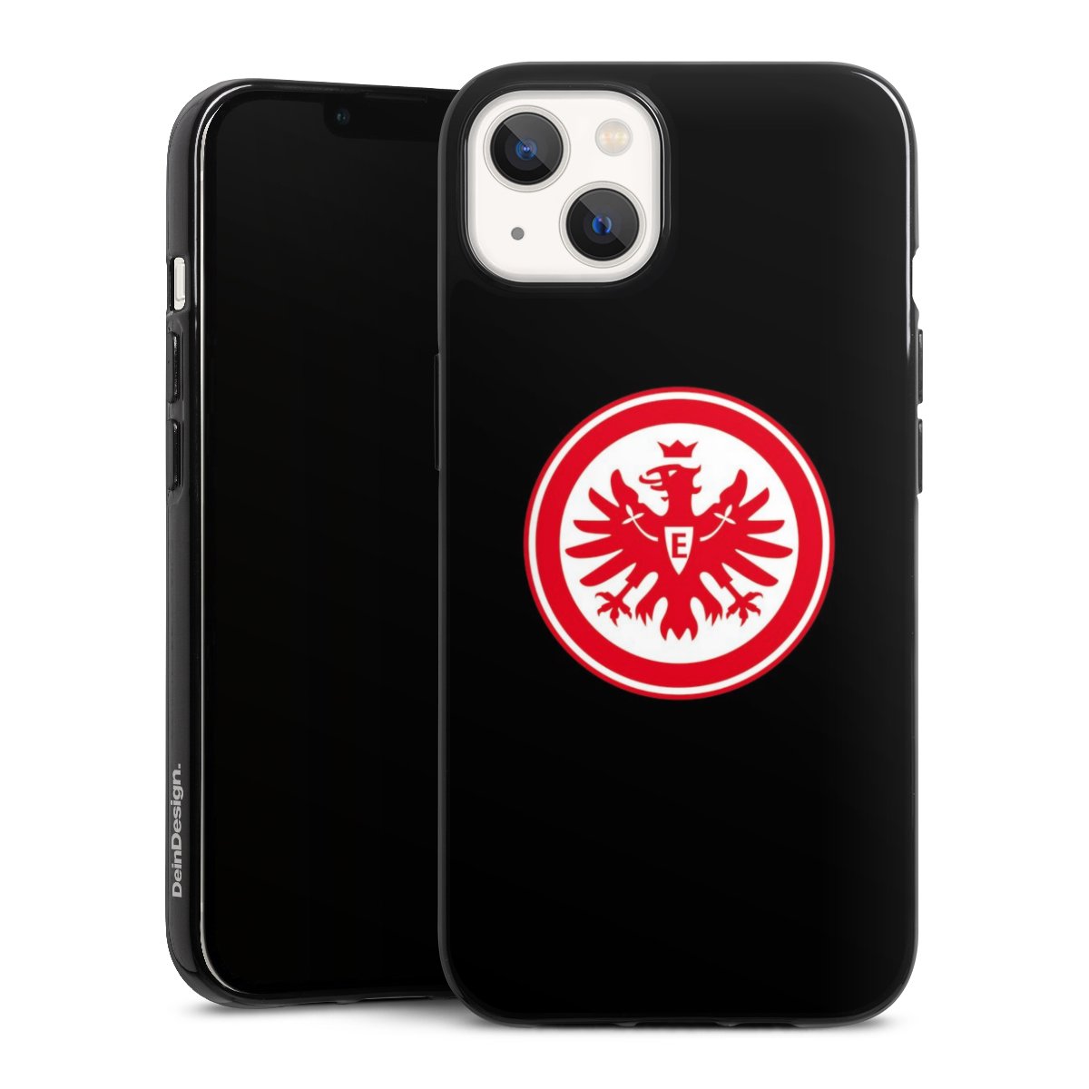 iPhone 13 Handy Silikon Hülle Case schwarz Handyhülle Eintracht Frankfurt Sge Eagle