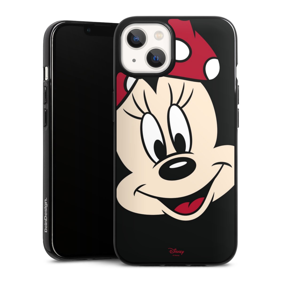 iPhone 13 Handy Silikon Hülle Case schwarz Handyhülle Minnie Mouse Official Licensed Product Disney