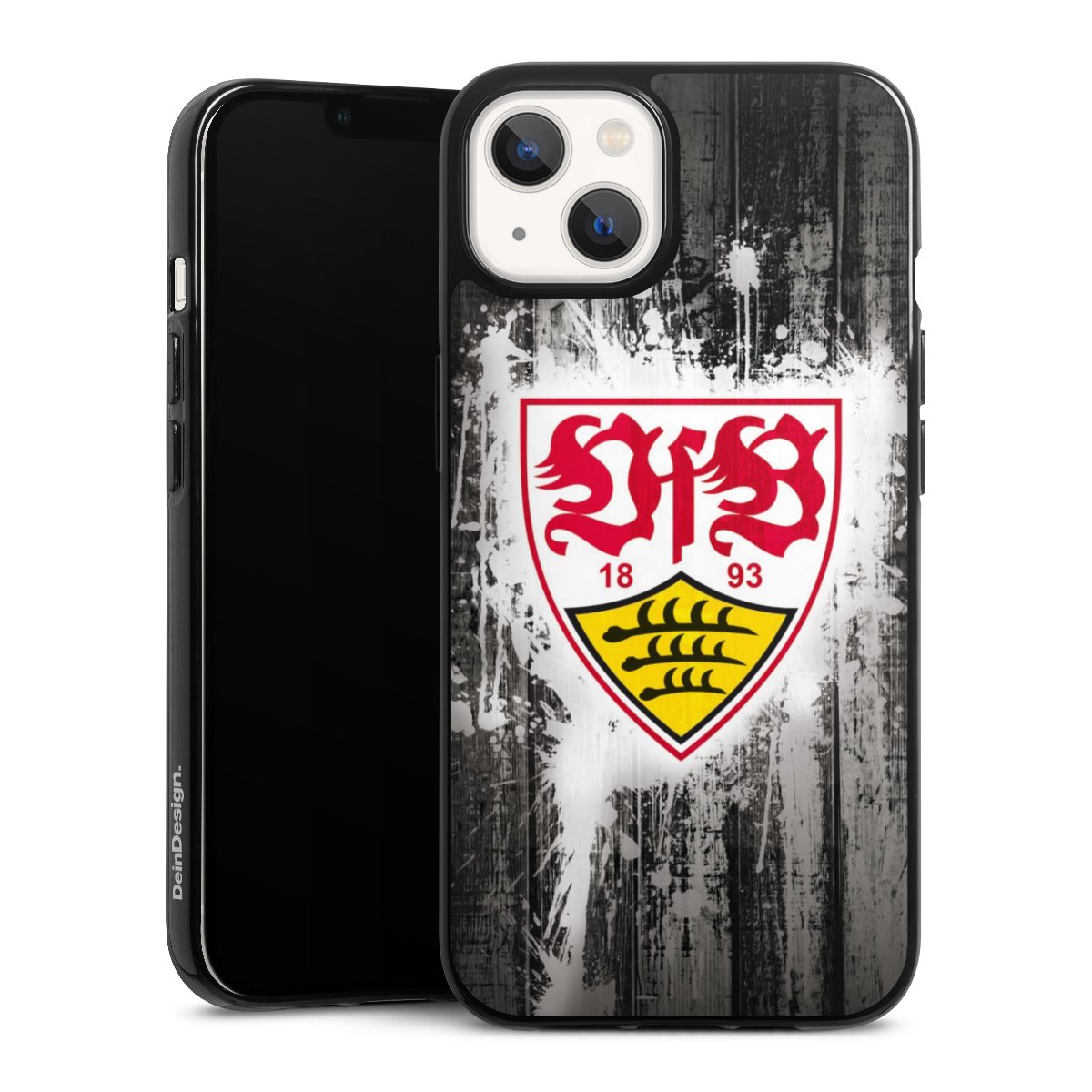 iPhone 13 Handy Silikon Hülle Case schwarz Handyhülle Vfb Stuttgart Official Licensed Product