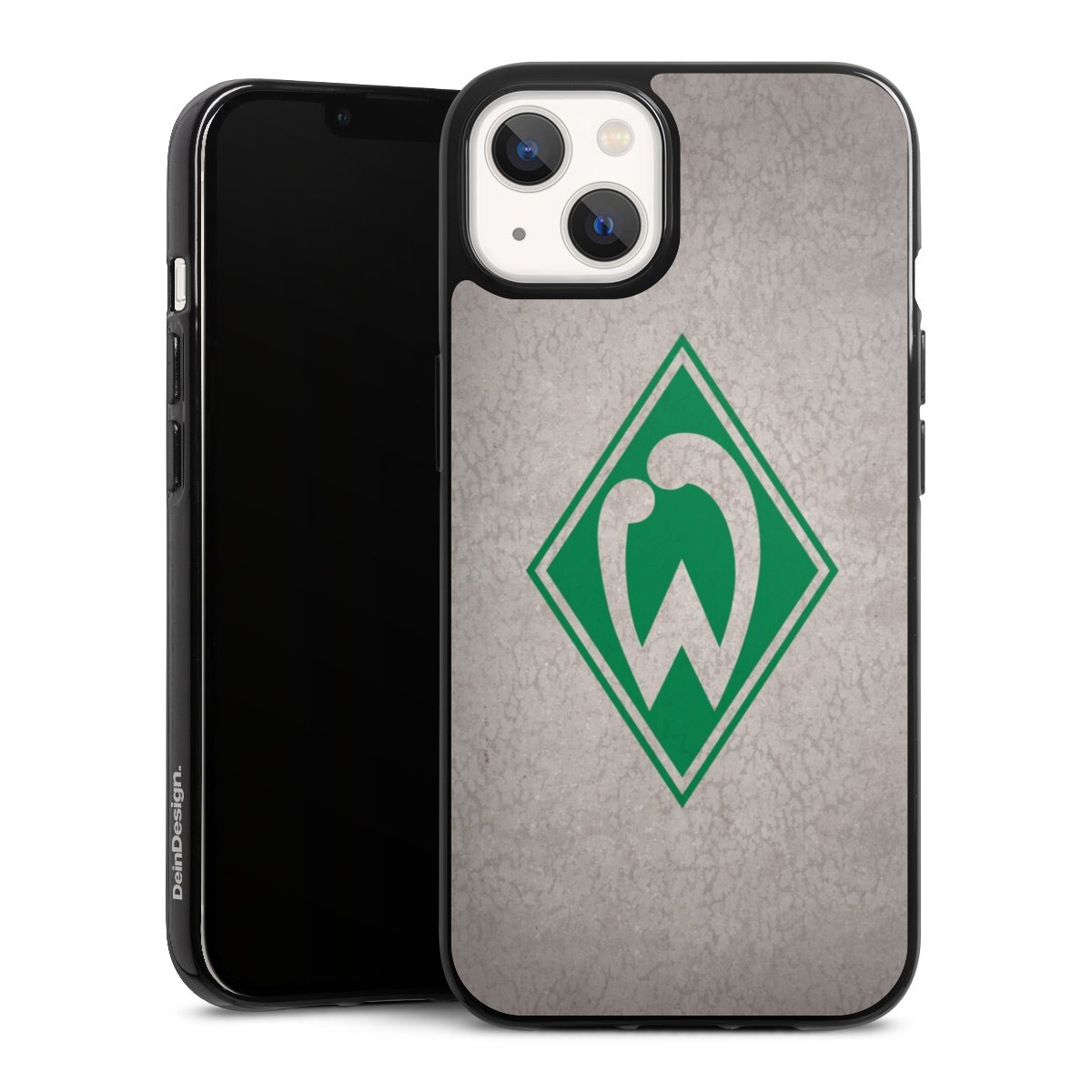 iPhone 13 Handy Silikon Hülle Case schwarz Handyhülle Sv Werder Bremen Concrete Official Licensed Product