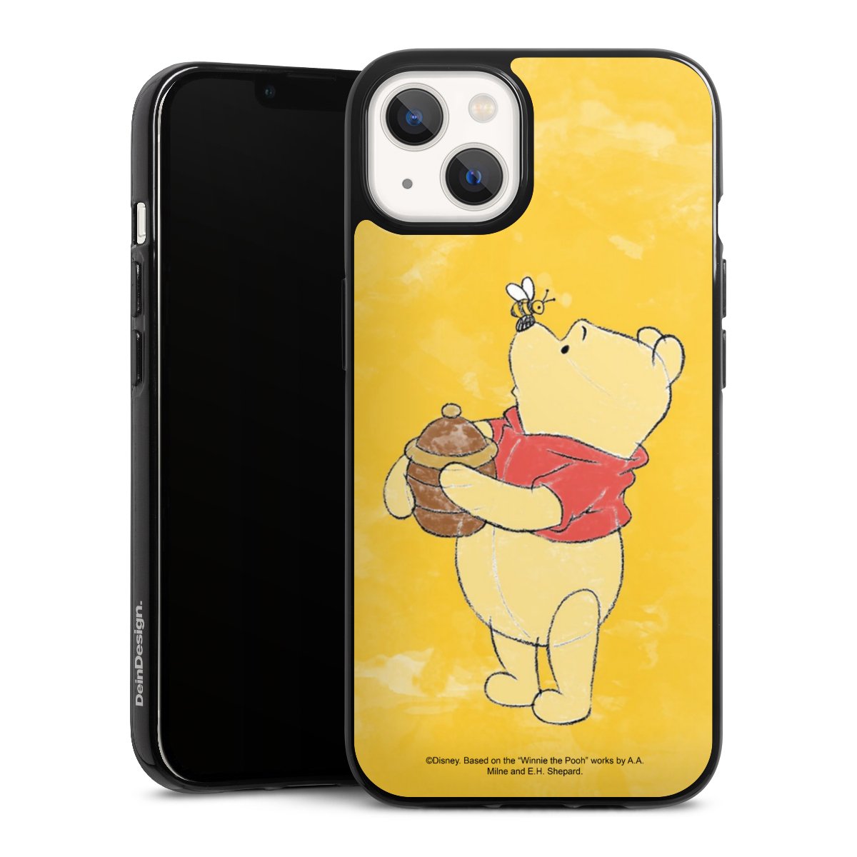 iPhone 13 Handy Silikon Hülle Case schwarz Handyhülle Official Licensed Product Winnie The Pooh Disney