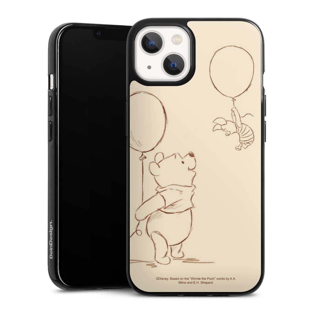 iPhone 13 Handy Silikon Hülle Case schwarz Handyhülle Official Licensed Product Winnie The Pooh Disney