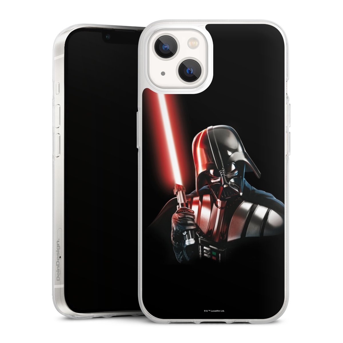 iPhone 13 Handy Silikon Hülle Case transparent Handyhülle Star Wars Merchandise Darth Vader Silikon Case