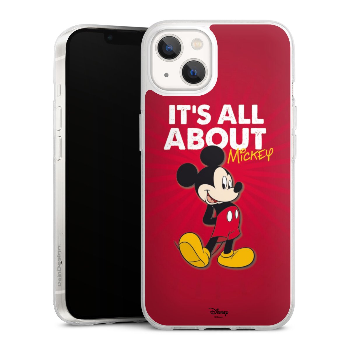 iPhone 13 Handy Silikon Hülle Case transparent Handyhülle Mouse Disney Official Licensed Product Silikon Case