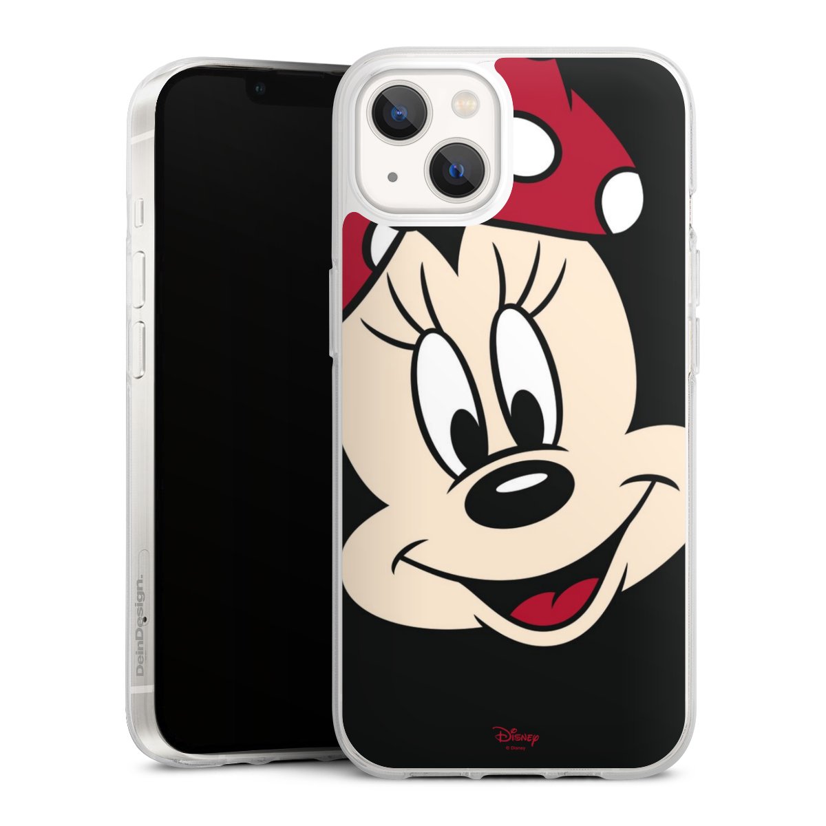 iPhone 13 Handy Silikon Hülle Case transparent Handyhülle Minnie Mouse Official Licensed Product Disney Silikon Case