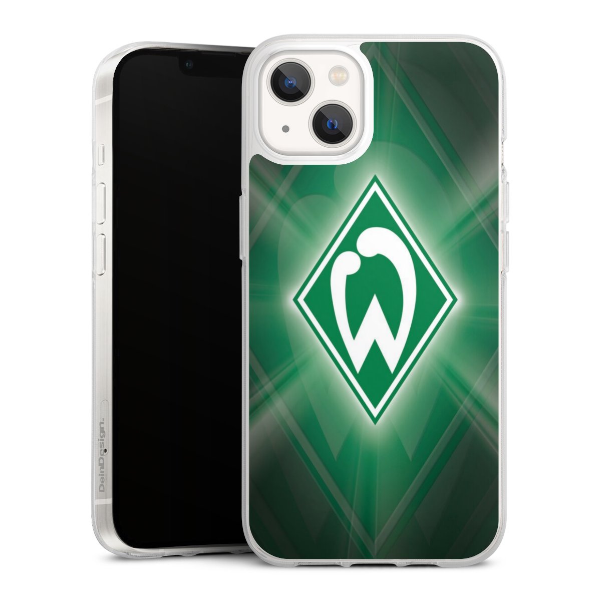 iPhone 13 Handy Silikon Hülle Case transparent Handyhülle Sv Werder Bremen Official Licensed Product Coat Of Arms Silikon Case