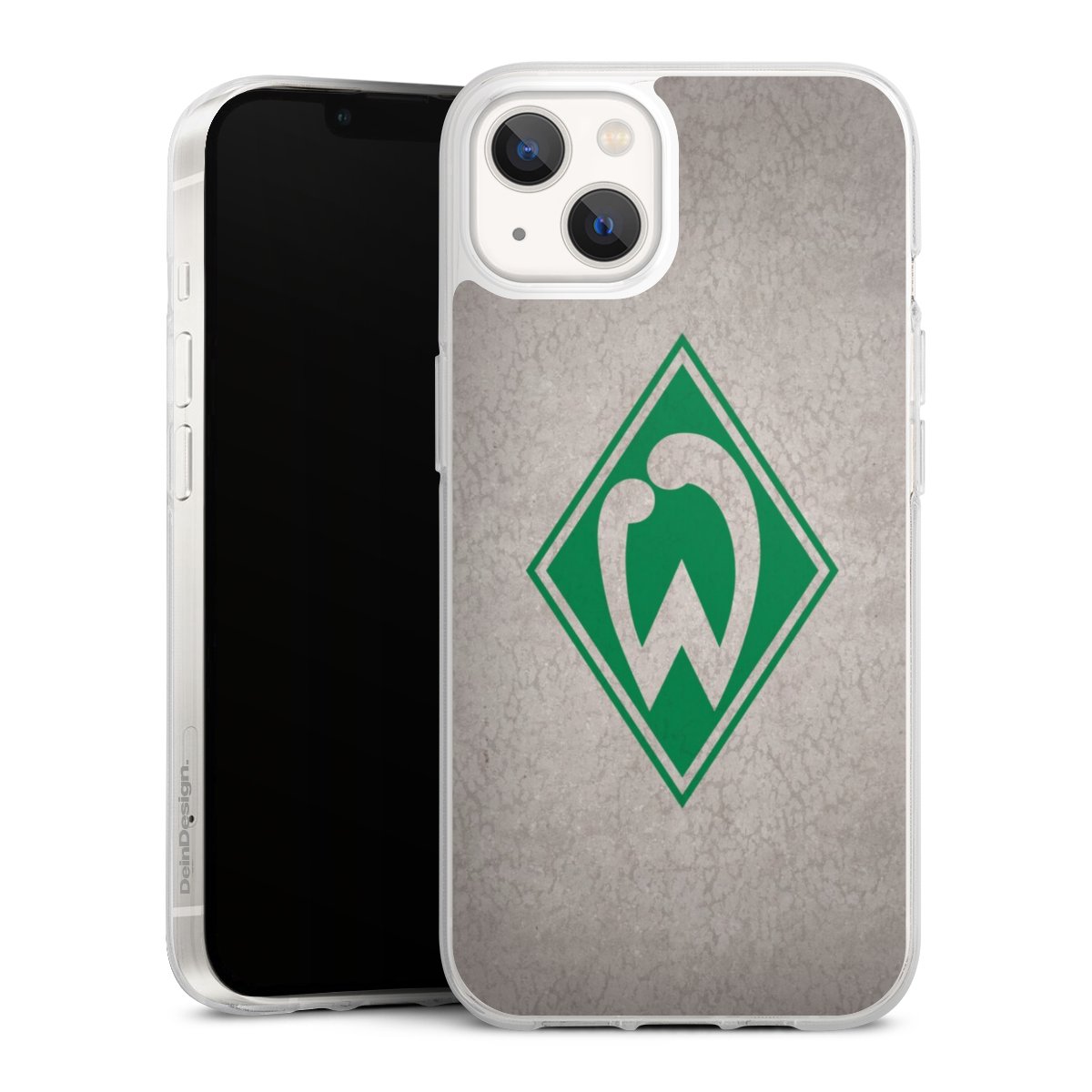 iPhone 13 Handy Silikon Hülle Case transparent Handyhülle Sv Werder Bremen Concrete Official Licensed Product Silikon Case