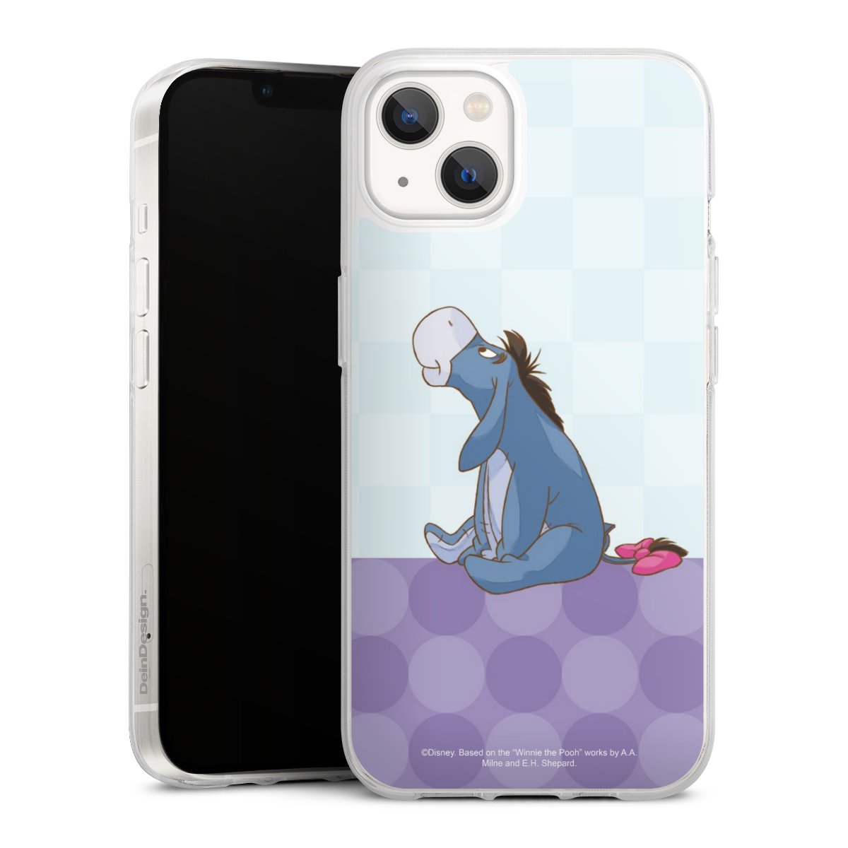 iPhone 13 Handy Silikon Hülle Case transparent Handyhülle Disney Donkey Winnie The Pooh Silikon Case