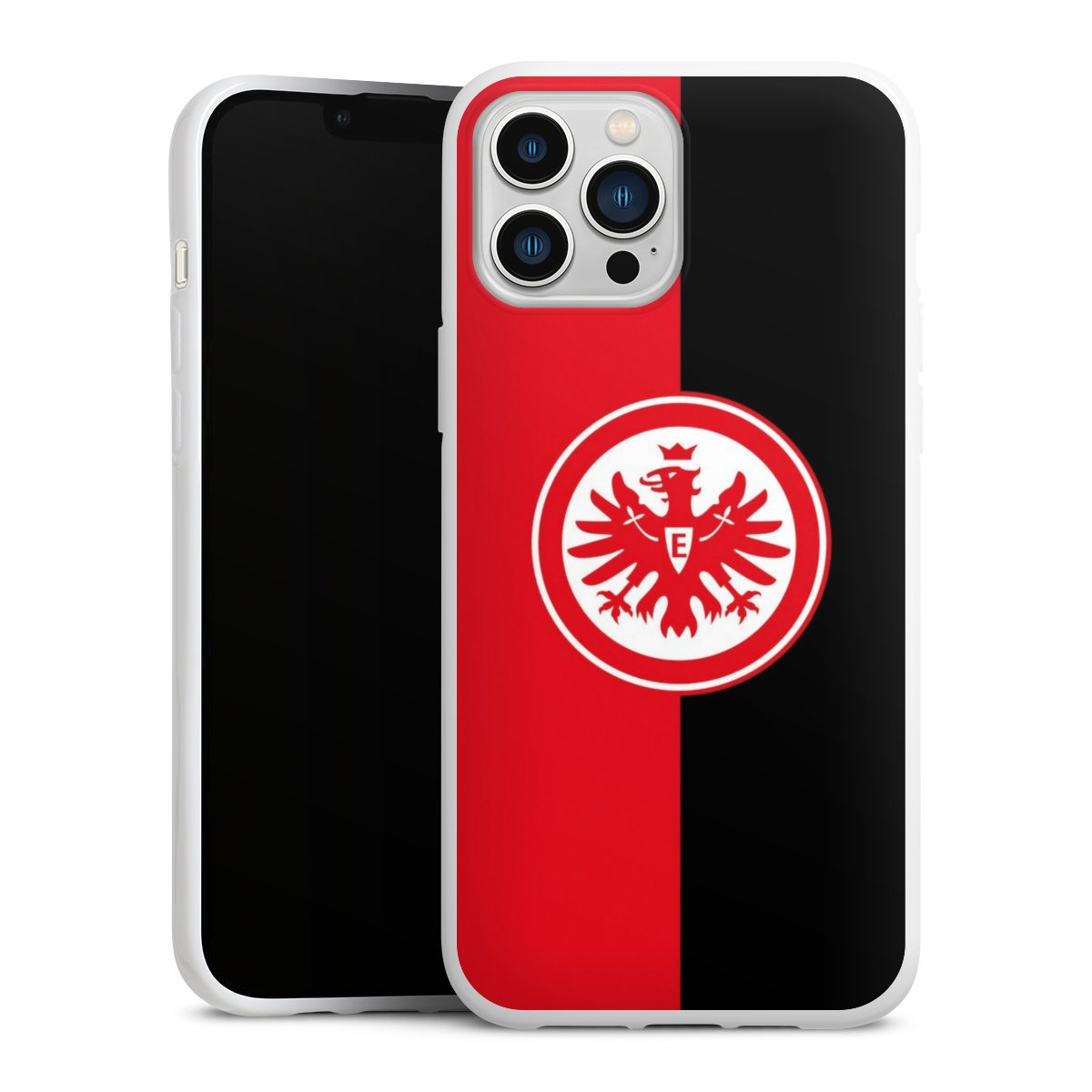 iPhone 13 Pro Max Handy Silikon Hülle Case weiß Handyhülle Official Licensed Product Eintracht Frankfurt Sge Silikon Case