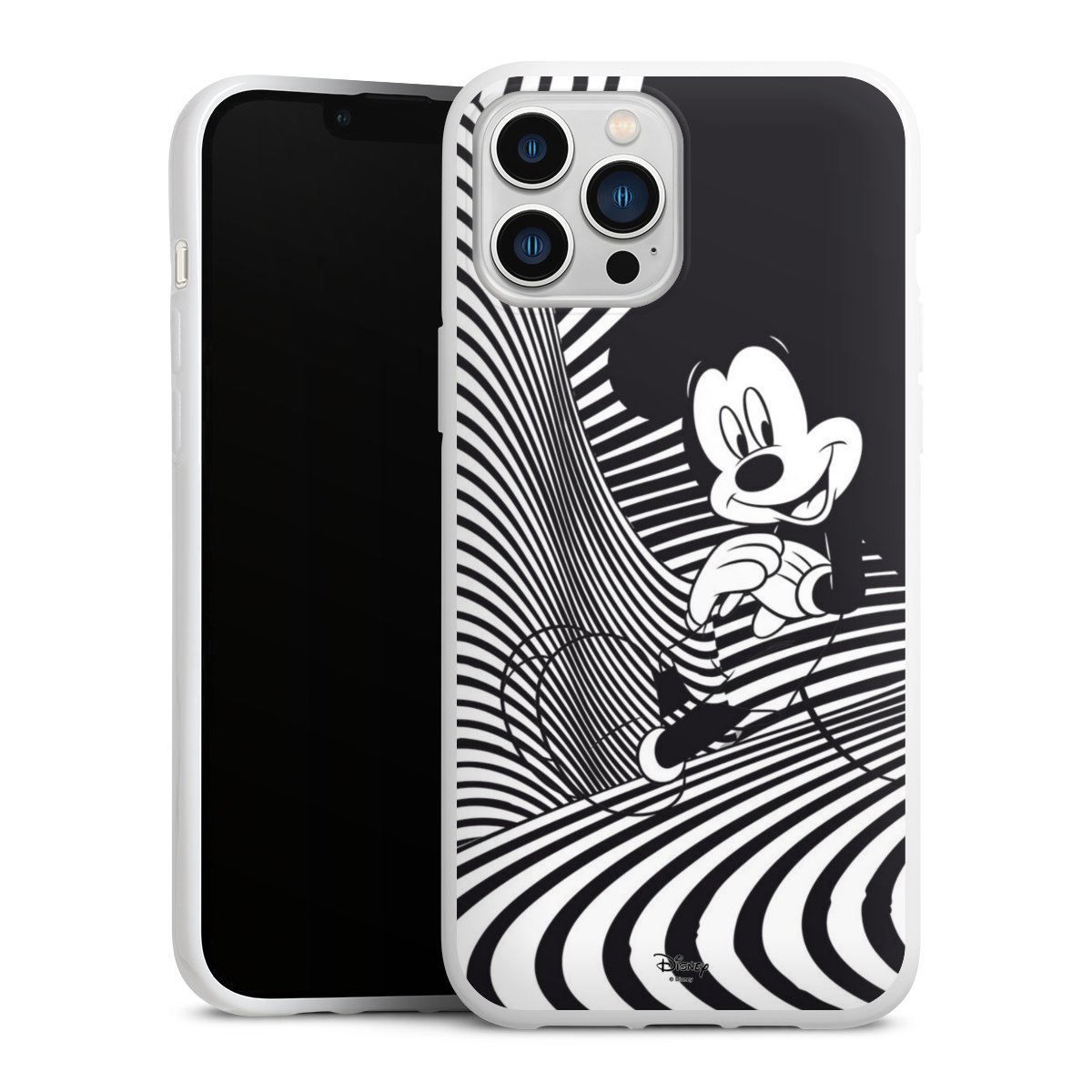 iPhone 13 Pro Max Handy Silikon Hülle Case weiß Handyhülle Disney Official Licensed Product Mickey Mouse Silikon Case