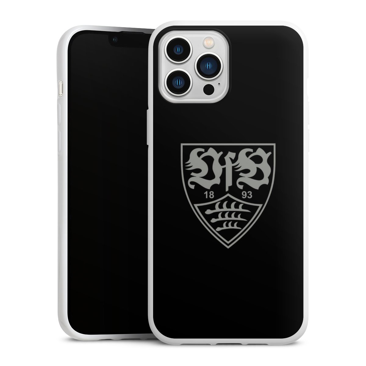 iPhone 13 Pro Max Handy Silikon Hülle Case weiß Handyhülle Official Licensed Product Vfb Stuttgart Silikon Case