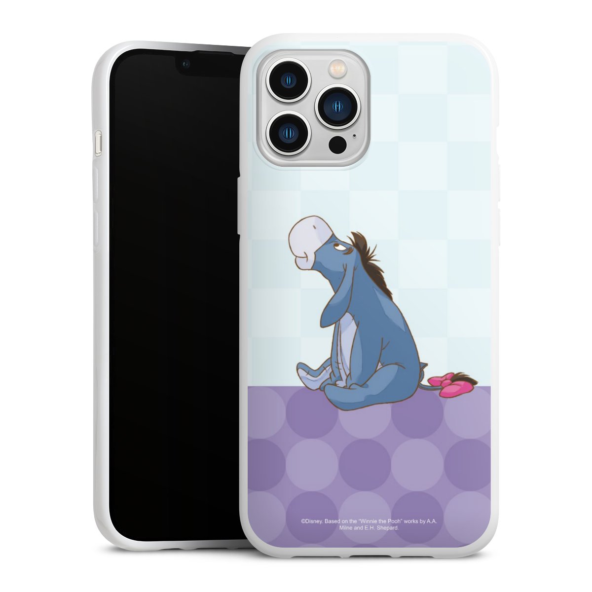 iPhone 13 Pro Max Handy Silikon Hülle Case weiß Handyhülle Disney Donkey Winnie The Pooh Silikon Case