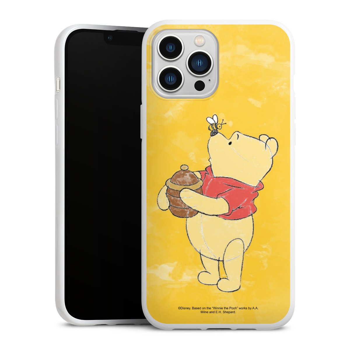 iPhone 13 Pro Max Handy Silikon Hülle Case weiß Handyhülle Official Licensed Product Winnie The Pooh Disney Silikon Case