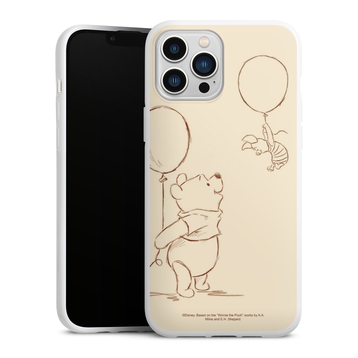 iPhone 13 Pro Max Handy Silikon Hülle Case weiß Handyhülle Official Licensed Product Winnie The Pooh Disney Silikon Case