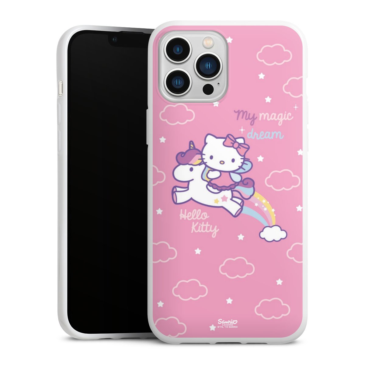 iPhone 13 Pro Max Handy Silikon Hülle Case weiß Handyhülle Einhorn Official Licensed Product Hello Kitty Silikon Case