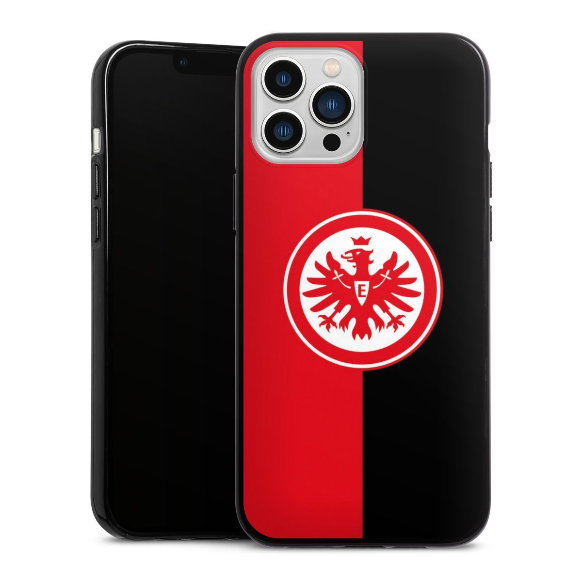 iPhone 13 Pro Max Handy Silikon Hülle Case schwarz Handyhülle Official Licensed Product Eintracht Frankfurt Sge