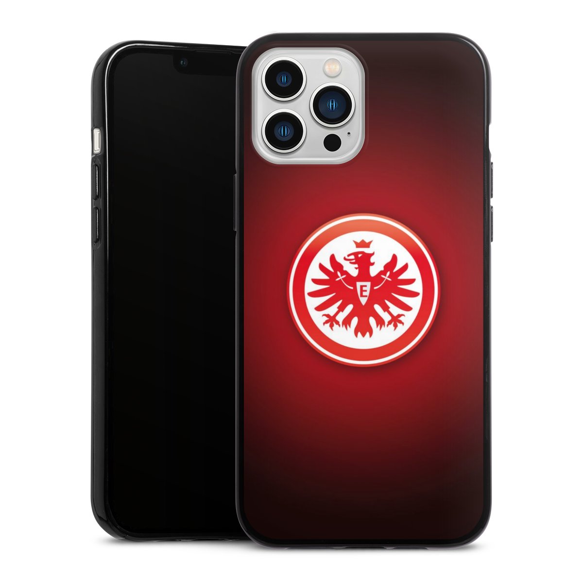 iPhone 13 Pro Max Handy Silikon Hülle Case schwarz Handyhülle Eintracht Frankfurt Official Licensed Product Coat Of Arms