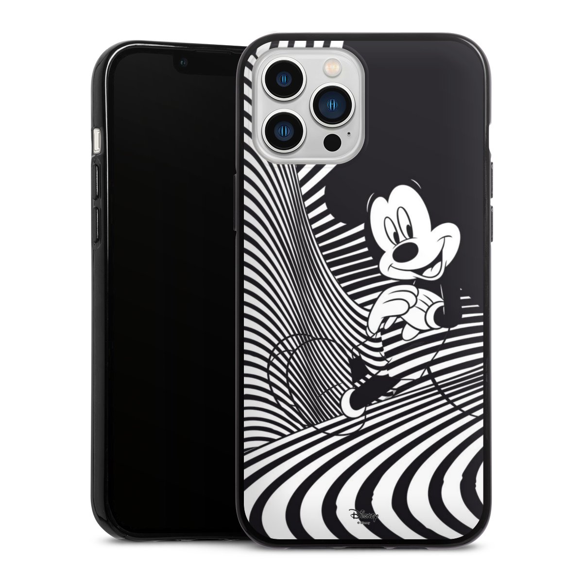 iPhone 13 Pro Max Handy Silikon Hülle Case schwarz Handyhülle Disney Official Licensed Product Mickey Mouse