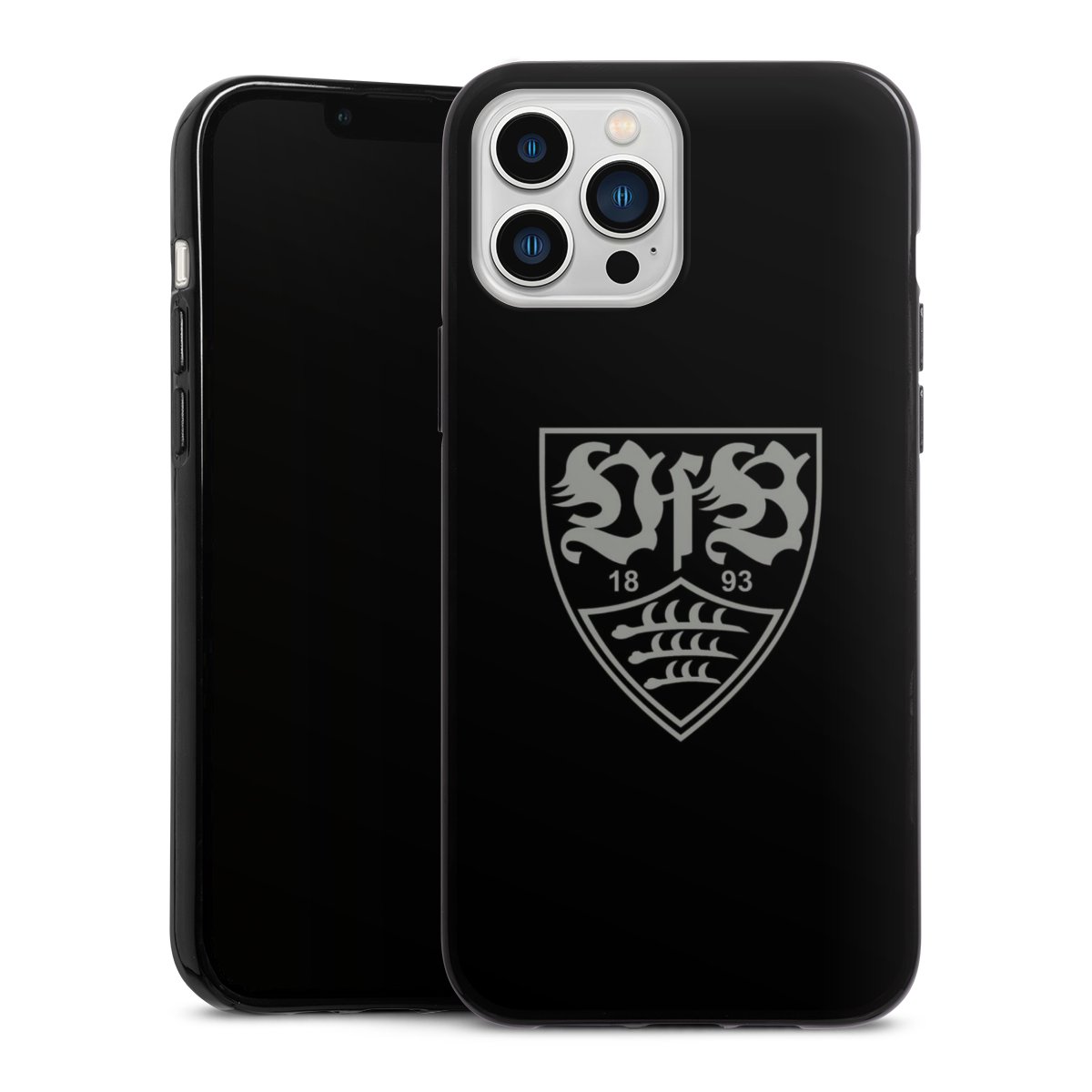 iPhone 13 Pro Max Handy Silikon Hülle Case schwarz Handyhülle Official Licensed Product Vfb Stuttgart