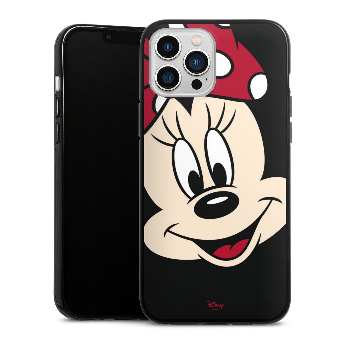 iPhone 13 Pro Max Handy Silikon Hülle Case schwarz Handyhülle Minnie Mouse Official Licensed Product Disney