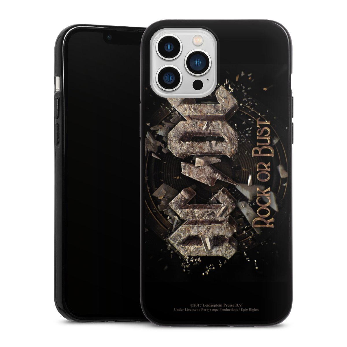 iPhone 13 Pro Max Handy Silikon Hülle Case schwarz Handyhülle Acdc Official Licensed Product Rock Or Bust