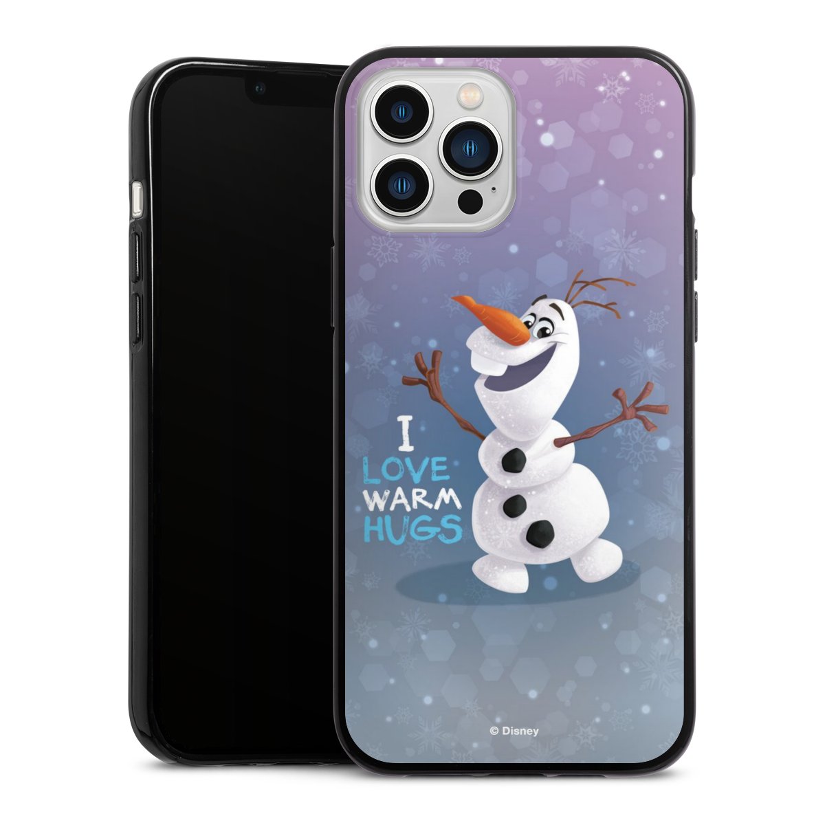 iPhone 13 Pro Max Handy Silikon Hülle Case schwarz Handyhülle Frozen Frozen Olaf Official Licensed Product