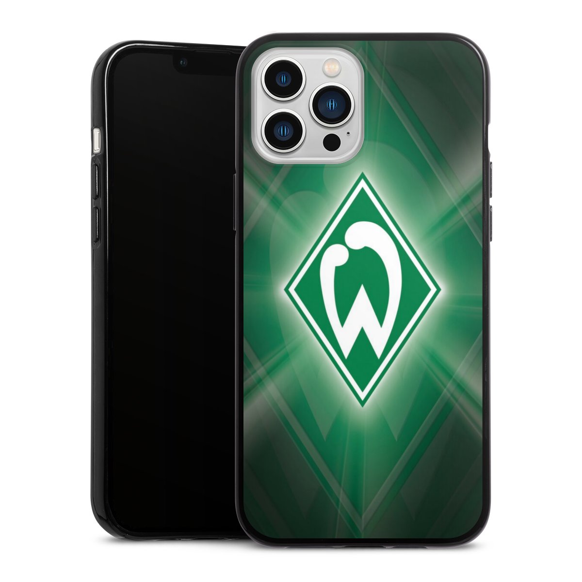 iPhone 13 Pro Max Handy Silikon Hülle Case schwarz Handyhülle Sv Werder Bremen Official Licensed Product Coat Of Arms