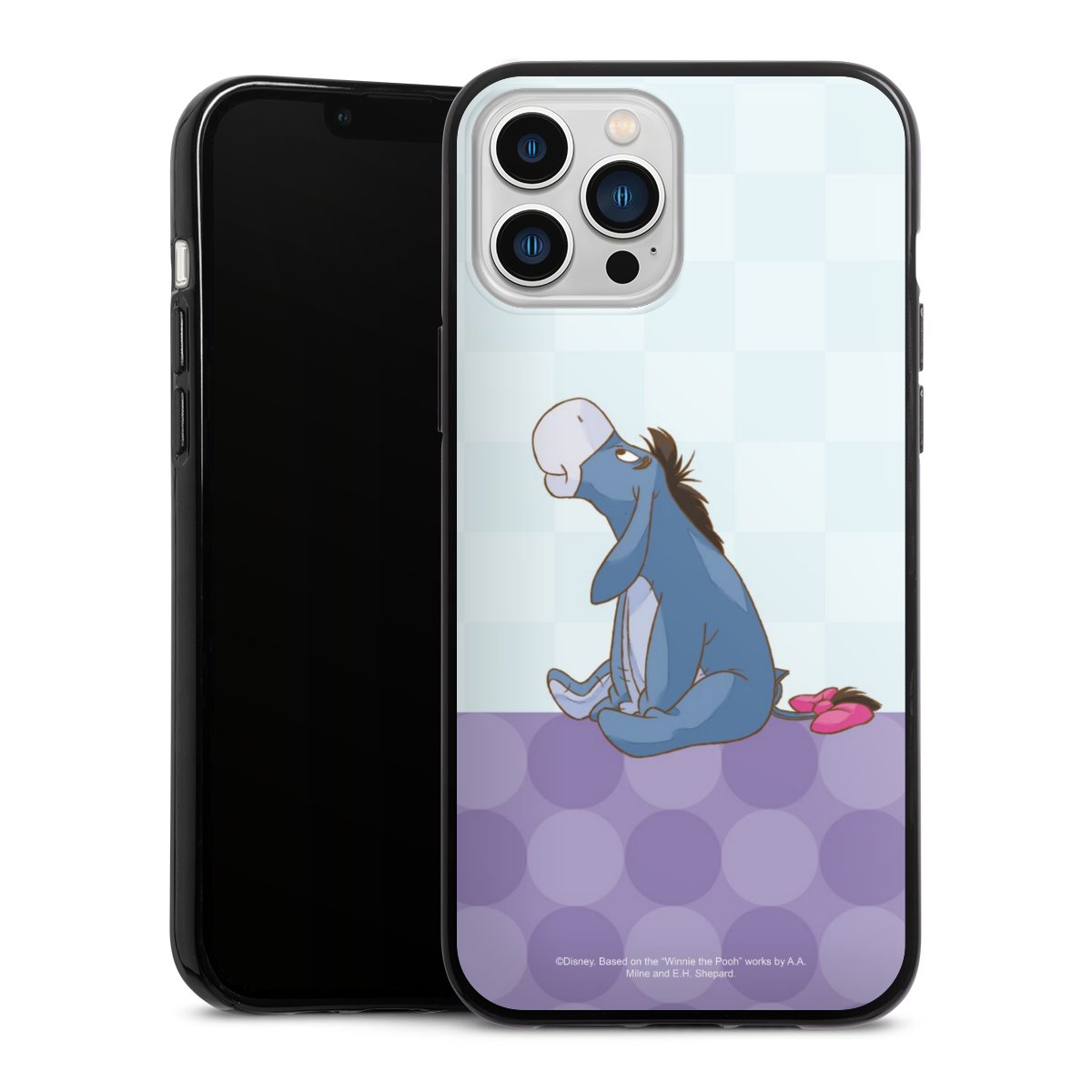 iPhone 13 Pro Max Handy Silikon Hülle Case schwarz Handyhülle Disney Donkey Winnie The Pooh