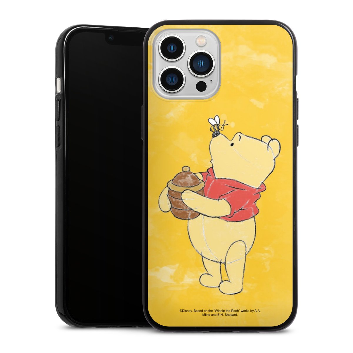 iPhone 13 Pro Max Handy Silikon Hülle Case schwarz Handyhülle Official Licensed Product Winnie The Pooh Disney