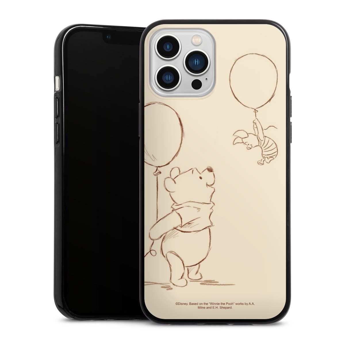 iPhone 13 Pro Max Handy Silikon Hülle Case schwarz Handyhülle Official Licensed Product Winnie The Pooh Disney