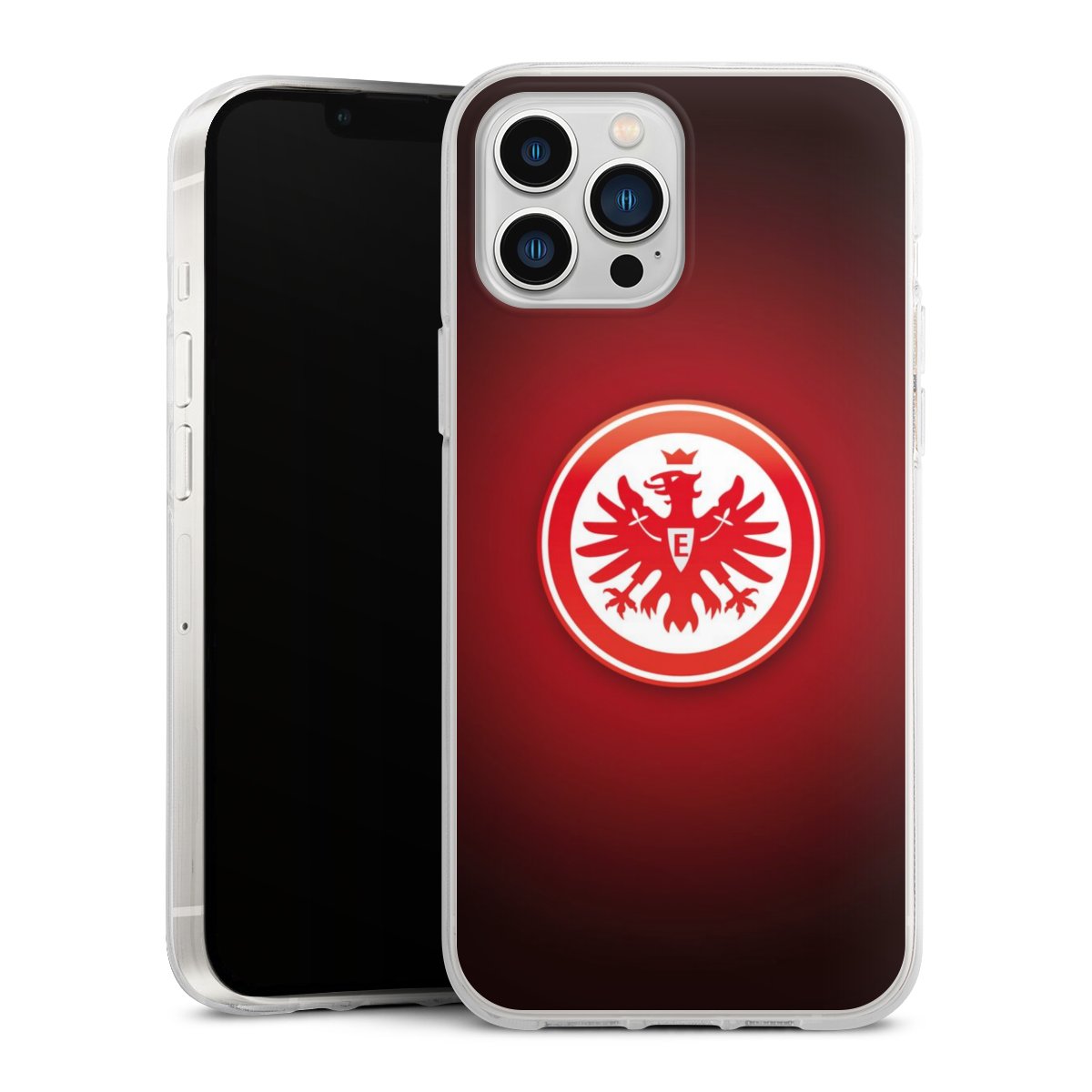 iPhone 13 Pro Max Handy Silikon Hülle Case transparent Handyhülle Eintracht Frankfurt Official Licensed Product Coat Of Arms Silikon Case