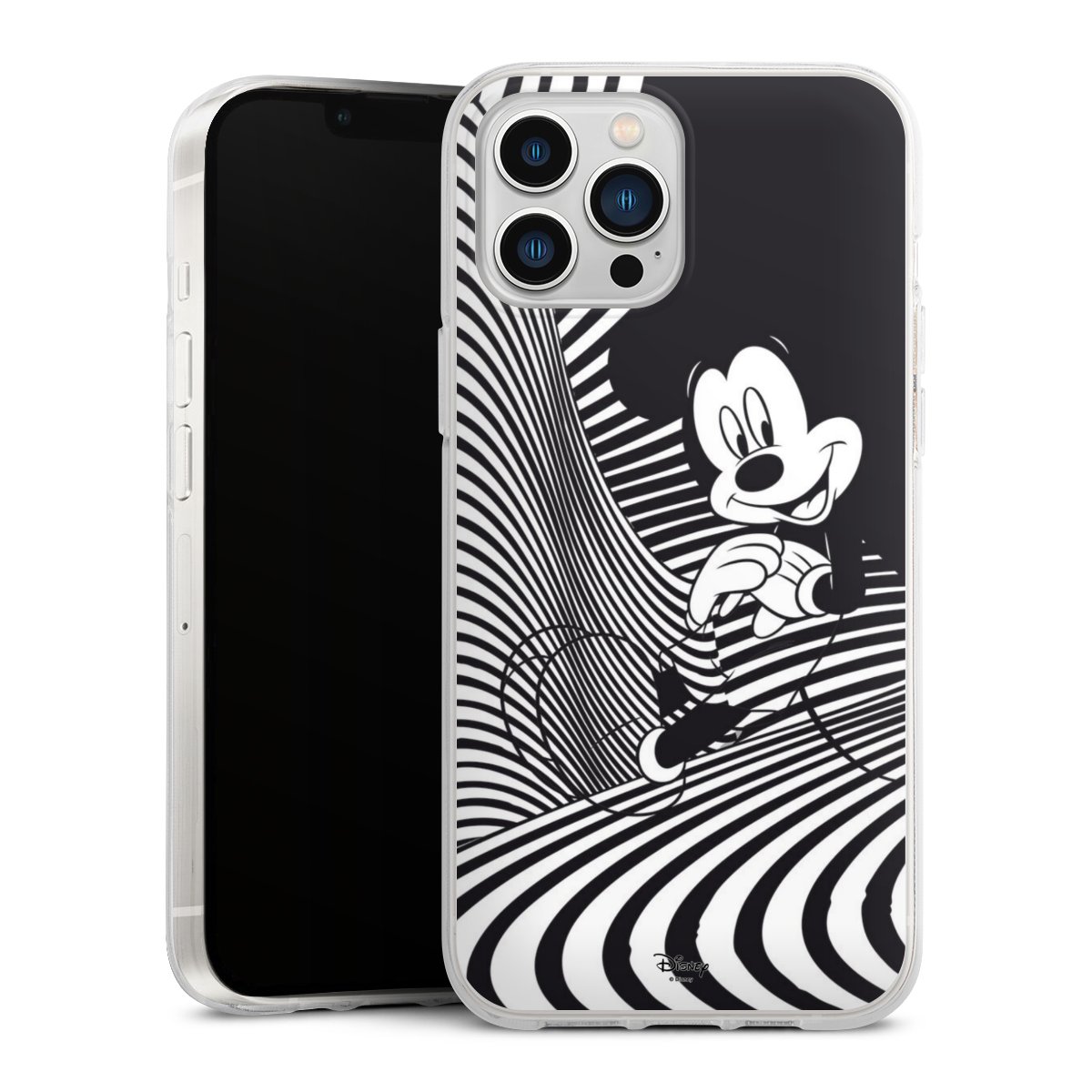 iPhone 13 Pro Max Handy Silikon Hülle Case transparent Handyhülle Disney Official Licensed Product Mickey Mouse Silikon Case